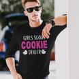 Scout For Girls Cookie Dealer Scouting Cookie Baker Season Long Sleeve T-Shirt Gifts for Him