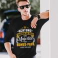 Seine Majestät Bonus Papa Slogan Langarmshirts Geschenke für Ihn