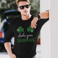 Shake Your Shamrocks Bling St Paddy's Day Long Sleeve T-Shirt Gifts for Him