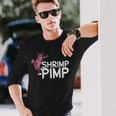 Shrimp Pimp Cherry Neocaridina Aquarium Freshwater Shrimp Long Sleeve T-Shirt Gifts for Him