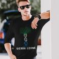 Sierra Leone Siera Leonean Roots Tree Of Life Flag Pride Long Sleeve T-Shirt Gifts for Him