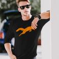 Silhouette Fox Fox AnimalLong Sleeve T-Shirt Gifts for Him