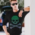 Silhouette Icon Pirate Skull & Crossbones Boys Pirate Long Sleeve T-Shirt Gifts for Him