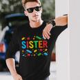 Sister Master Builder Building Bricks Blocks Family Matching Long Sleeve T-Shirt Gifts for Him