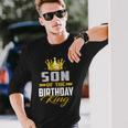 Son Of The Birthday King Bday Party For Dad Long Sleeve T-Shirt Gifts for Him