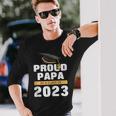 Stolzer Papa Eines Absolventen Der Klasse 2023 Senior 23 Gra Langarmshirts Geschenke für Ihn