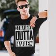 Straight Outta Harlem New York Big Apple Patriot Pride Long Sleeve T-Shirt Gifts for Him
