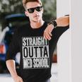 Straight Outta Med School 2021 Graduation Long Sleeve T-Shirt Gifts for Him