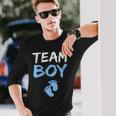 Team Boy Gender Reveal Baby Shower Long Sleeve T-Shirt Gifts for Him