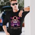 Total Solar Eclipse 2024 Axolotl Wearing Glasses Astronomy Long Sleeve T-Shirt Gifts for Him