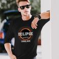 Total Solar Eclipse 2024 Caribou Maine Totality April 8 Long Sleeve T-Shirt Gifts for Him