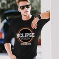 Total Solar Eclipse 2024 Cleveland Ohio Totality April 8 Long Sleeve T-Shirt Gifts for Him