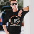Total Solar Eclipse 2024 Poplar Bluff Missouri April 8 2024 Long Sleeve T-Shirt Gifts for Him