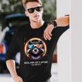 Total Solar Eclipse 2024 Raccoon Totality Cute Matching Long Sleeve T-Shirt Gifts for Him