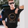 Total Solar Eclipse 2024 Totality 040824 Indiana In Long Sleeve T-Shirt Gifts for Him