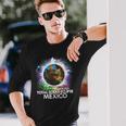 Total Solar Eclipse Mazatlan Mexico 2024 Cat Totality Long Sleeve T-Shirt Gifts for Him