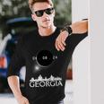 Totality Total Solar Eclipse 40824 Georgia Eclipse 2024 Long Sleeve T-Shirt Gifts for Him