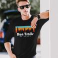 Trail Running Run Trails Be Happy Trail And Ultra Running Long Sleeve T-Shirt Gifts for Him