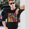 Treat People With Kindness Trendy Preppy Words On Back Long Sleeve T-Shirt Gifts for Him