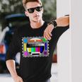 Tv Test Pattern Long Sleeve T-Shirt Gifts for Him