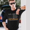 Us Navy Veteran American Flag Veteran Day Long Sleeve T-Shirt Gifts for Him