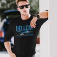 Usa Military Warbird Airplane Hellcat Wwii Vintage Fighter Long Sleeve T-Shirt Gifts for Him