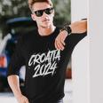 Vacaciones En Equipo En Croacia 2024 Camiseta de manga larga Regalos para él