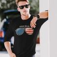 Vega Baja Pr Vintage Us Flag Sunglasses Long Sleeve T-Shirt Gifts for Him