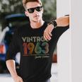 Vintage 1963 61 Year Old 61St Birthday For Women Long Sleeve T-Shirt Gifts for Him