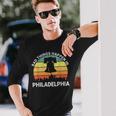 Vintage Bad Things Happen In Philadelphia Philly Long Sleeve T-Shirt Gifts for Him