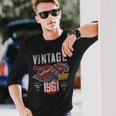 Vintage Born 1961 60Th Birthday Grand Prix Race Car Long Sleeve T-Shirt Gifts for Him