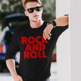 Vintage Grunge Old Rock & Roll Music Rock And Roll Camiseta de manga larga Regalos para él