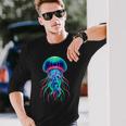 Vintage Jellyfish Scuba Diving Jellyfish Beach Jelly Fish Long Sleeve T-Shirt Gifts for Him