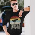 Vintage Retro Gun Piece Be With You 2Nd Amendment Long Sleeve T-Shirt Gifts for Him