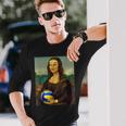 Volleyball Mona Lisa Leonardo Da Vinci Kunstvolleyball Langarmshirts Geschenke für Ihn