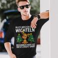 Weihnachts-Wichtel Schwarz Langarmshirts, Lustiges Motiv für Feiern Geschenke für Ihn