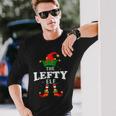 Xmas Lefty Elf Family Matching Christmas Pajama Long Sleeve T-Shirt Gifts for Him