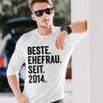 Beste Ehefrau Seit 2014 Langarmshirts Geschenke für Ihn