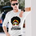 Black History Month My History Is Strong Women Long Sleeve T-Shirt Gifts for Him