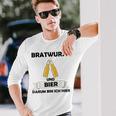 Bratwurst Und Bier Um Um Bin Ich Hier Hier Gray S Langarmshirts Geschenke für Ihn