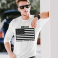 Bruh Formerly Known As Dad Usa Flag Father's Day Men Long Sleeve T-Shirt Gifts for Him