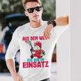 Children's Aus Dem Weg Bin Im Einsatz Fire Engine Unicorn Fire Brigade Langarmshirts Geschenke für Ihn