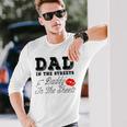 Dad In The Streets Daddy In The Sheets Geschenke Für Papa Langarmshirts Geschenke für Ihn