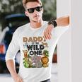 Daddy Of The Wild One Birthday 1St Safari Jungle Family Long Sleeve T-Shirt Gifts for Him