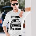 Delta Integrale Evoluzione Rally Auto White S Langarmshirts Geschenke für Ihn