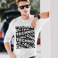 Edm Techno Music Fiesta Rave De Ropa Festival Raver Dj Camiseta de manga larga Regalos para él