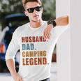 Ehemann Papa Camping Legende Raglan Langarmshirts Geschenke für Ihn