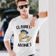 Cat French Artist Painting Clawed Monet Long Sleeve T-Shirt Gifts for Him