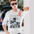 Gran Ola De Kanagawa Japón Arte Estética Japonesa Camiseta de manga larga Regalos para él