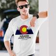 Grand Junction Colorado Mountain Long Sleeve T-Shirt Gifts for Him